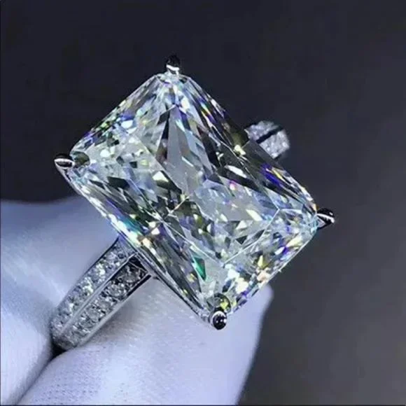 NEW 925 STERLING SILVER HALO RING - Picture 2 of 4